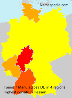 Surname Manu in Germany Surname Manu in Germany