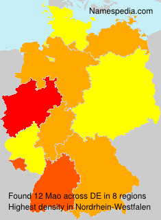 Surname Mao in Germany Surname Mao in Germany