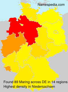 Surname Maring in Germany Surname Maring in Germany