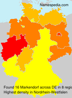 Surname Markendorf in Germany Surname Markendorf in Germany