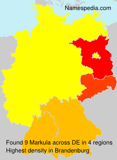 Surname Markula in Germany Surname Markula in Germany