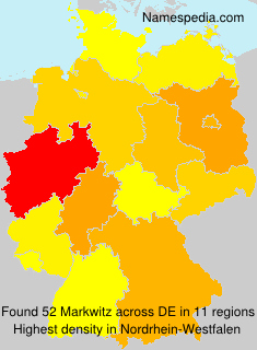 Surname Markwitz in Germany Surname Markwitz in Germany