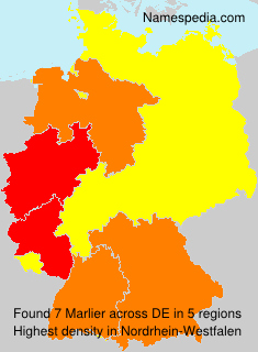 Surname Marlier in Germany Surname Marlier in Germany