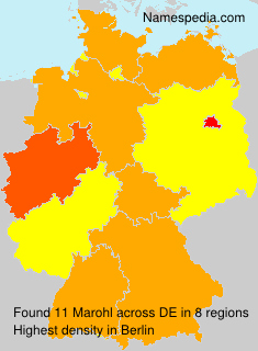 Surname Marohl in Germany Surname Marohl in Germany