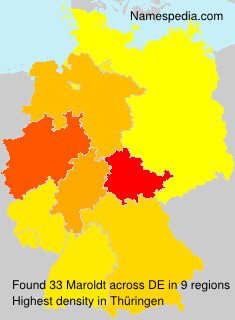 Surname Maroldt in Germany Surname Maroldt in Germany