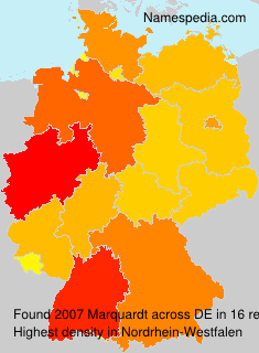 Surname Marquardt in Germany Surname Marquardt in Germany