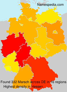 Surname Marsch in Germany Surname Marsch in Germany