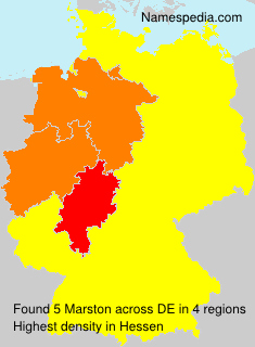 Surname Marston in Germany Surname Marston in Germany