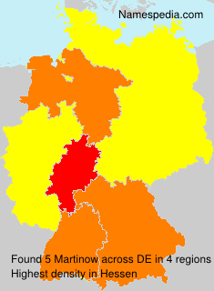 Surname Martinow in Germany Surname Martinow in Germany