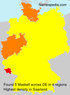 Surname Maskell in Germany Surname Maskell in Germany