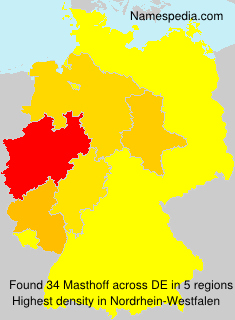 Surname Masthoff in Germany Surname Masthoff in Germany