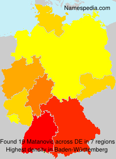 Surname Matanovic in Germany Surname Matanovic in Germany