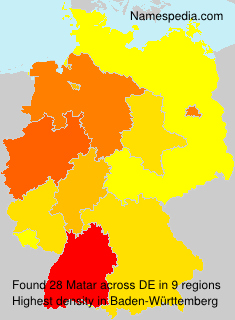 Surname Matar in Germany Surname Matar in Germany