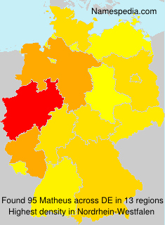 Surname Matheus in Germany Surname Matheus in Germany