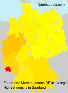 Surname Mathieu in Germany Surname Mathieu in Germany