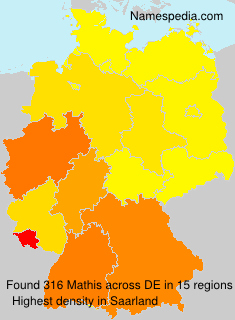 Surname Mathis in Germany Surname Mathis in Germany