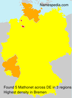 Surname Mathonet in Germany Surname Mathonet in Germany