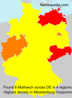 Surname Mathwich in Germany Surname Mathwich in Germany