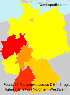 Surname Matijasevic in Germany Surname Matijasevic in Germany