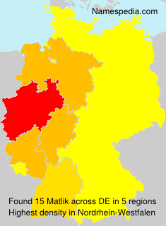 Surname Matlik in Germany Surname Matlik in Germany