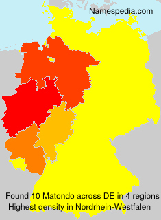 Surname Matondo in Germany Surname Matondo in Germany