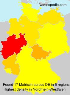 Surname Matrisch in Germany Surname Matrisch in Germany