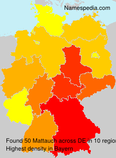 Surname Mattauch in Germany Surname Mattauch in Germany