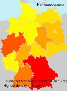 Surname Mattausch in Germany Surname Mattausch in Germany