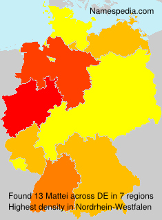 Surname Mattei in Germany Surname Mattei in Germany