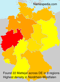 Surname Mattejat in Germany Surname Mattejat in Germany