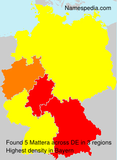Surname Mattera in Germany Surname Mattera in Germany