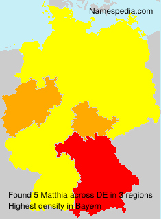 Surname Matthia in Germany Surname Matthia in Germany
