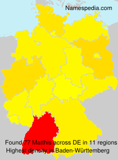 Surname Matthis in Germany Surname Matthis in Germany