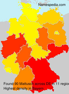Surname Mattusch in Germany Surname Mattusch in Germany