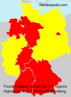 Surname Matulic in Germany Surname Matulic in Germany