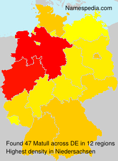 Surname Matull in Germany Surname Matull in Germany