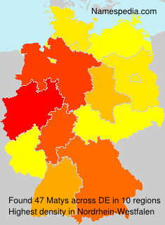 Surname Matys in Germany Surname Matys in Germany