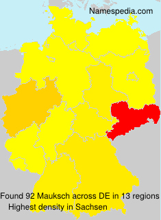 Surname Mauksch in Germany Surname Mauksch in Germany