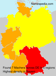 Surname Maxhera in Germany Surname Maxhera in Germany