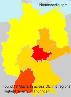 Surname Mayfarth in Germany Surname Mayfarth in Germany