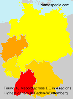 Surname Mebold in Germany Surname Mebold in Germany