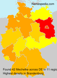 Surname Mechelke in Germany Surname Mechelke in Germany