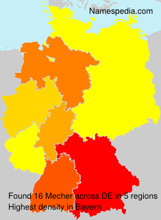 Surname Mecher in Germany Surname Mecher in Germany