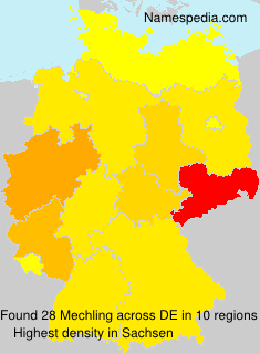 Surname Mechling in Germany Surname Mechling in Germany