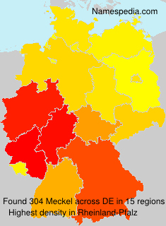 Surname Meckel in Germany Surname Meckel in Germany