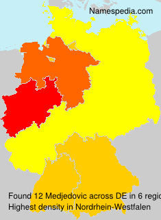 Surname Medjedovic in Germany Surname Medjedovic in Germany
