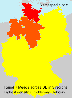 Surname Meede in Germany Surname Meede in Germany