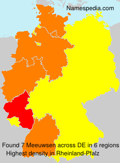 Surname Meeuwsen in Germany Surname Meeuwsen in Germany