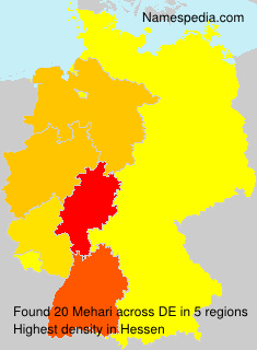 Surname Mehari in Germany Surname Mehari in Germany