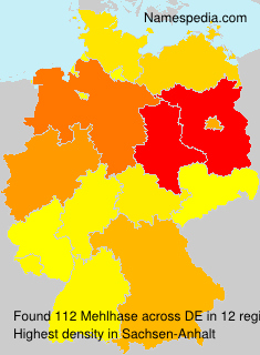 Surname Mehlhase in Germany Surname Mehlhase in Germany